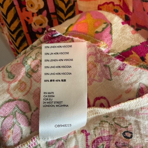 Free People Summer in Tulum Linen Blend Floral Tunic Top - Size Medium - Picture 6 of 11